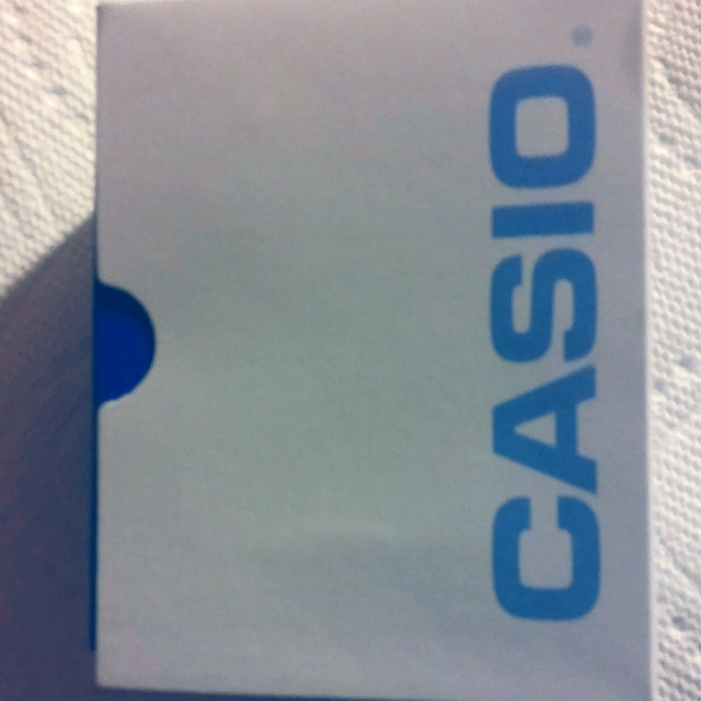 Men's Black & Orange Casio Watch (Brand New)